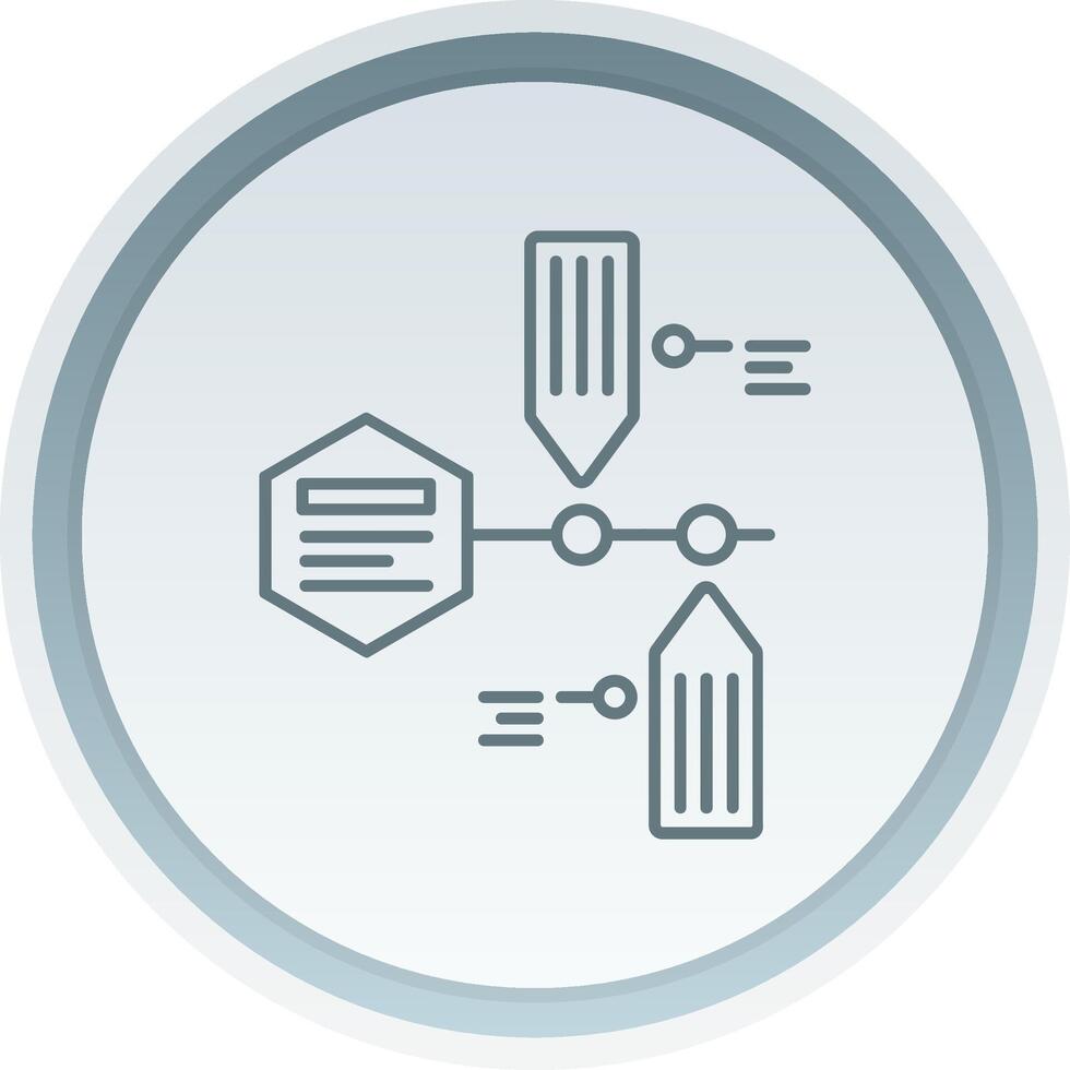 Timeline Linear Button Icon vector