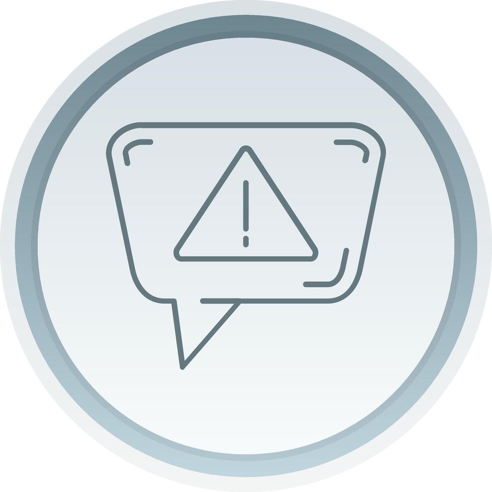 Alert Linear Button Icon vector