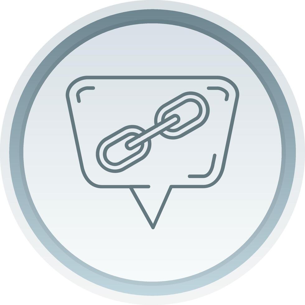 Link Linear Button Icon vector