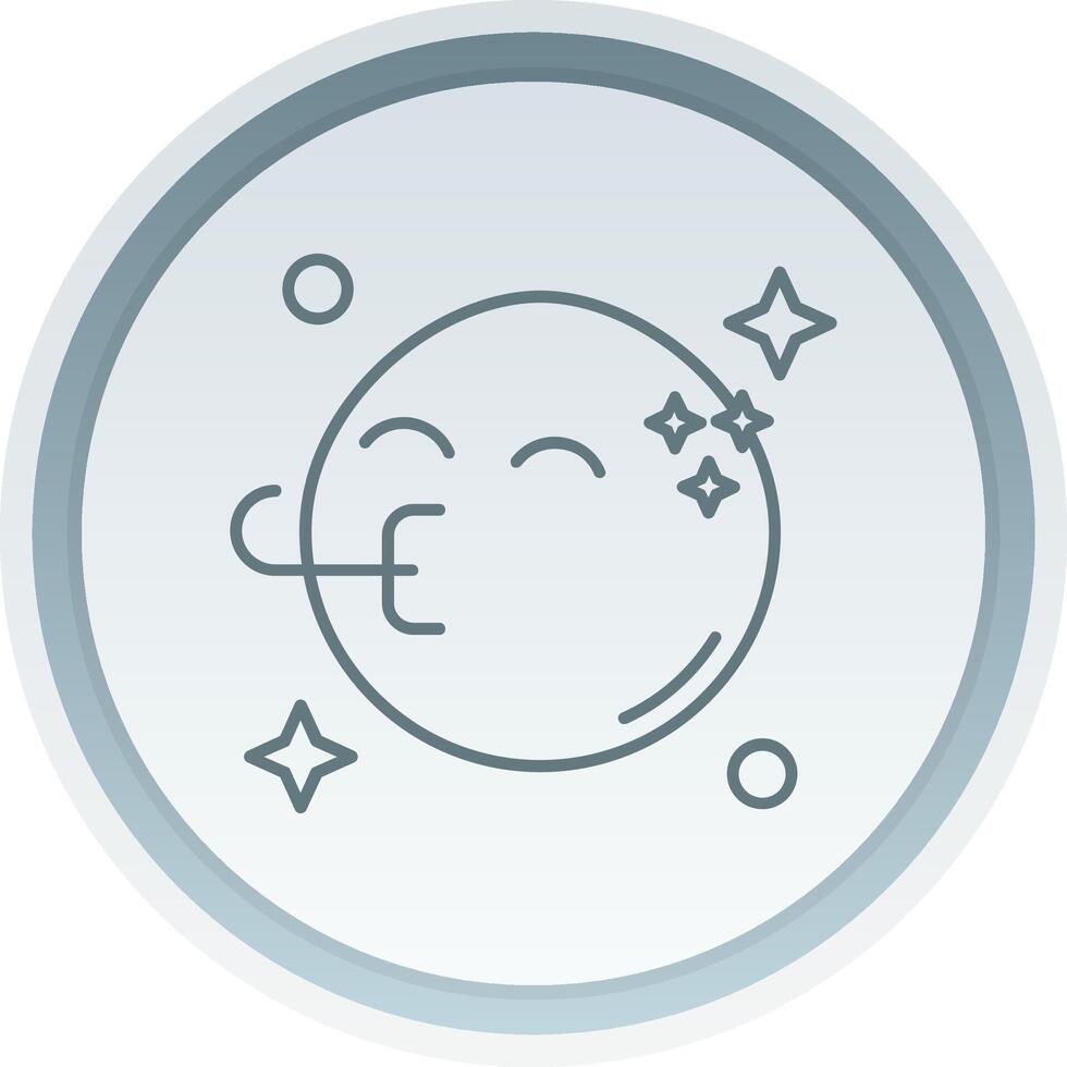 Congratulation Linear Button Icon vector