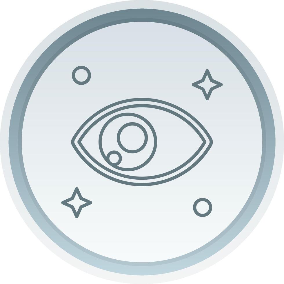 Eye Linear Button Icon vector