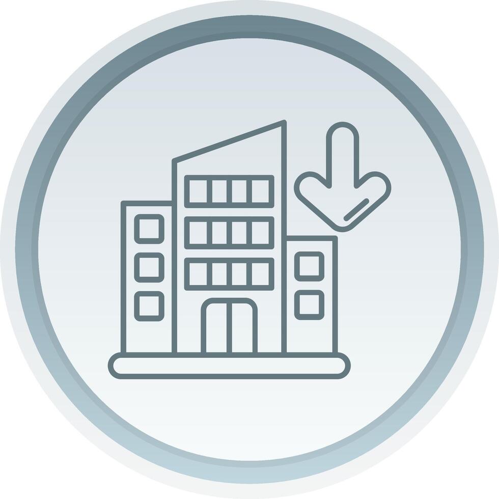 Company Linear Button Icon vector