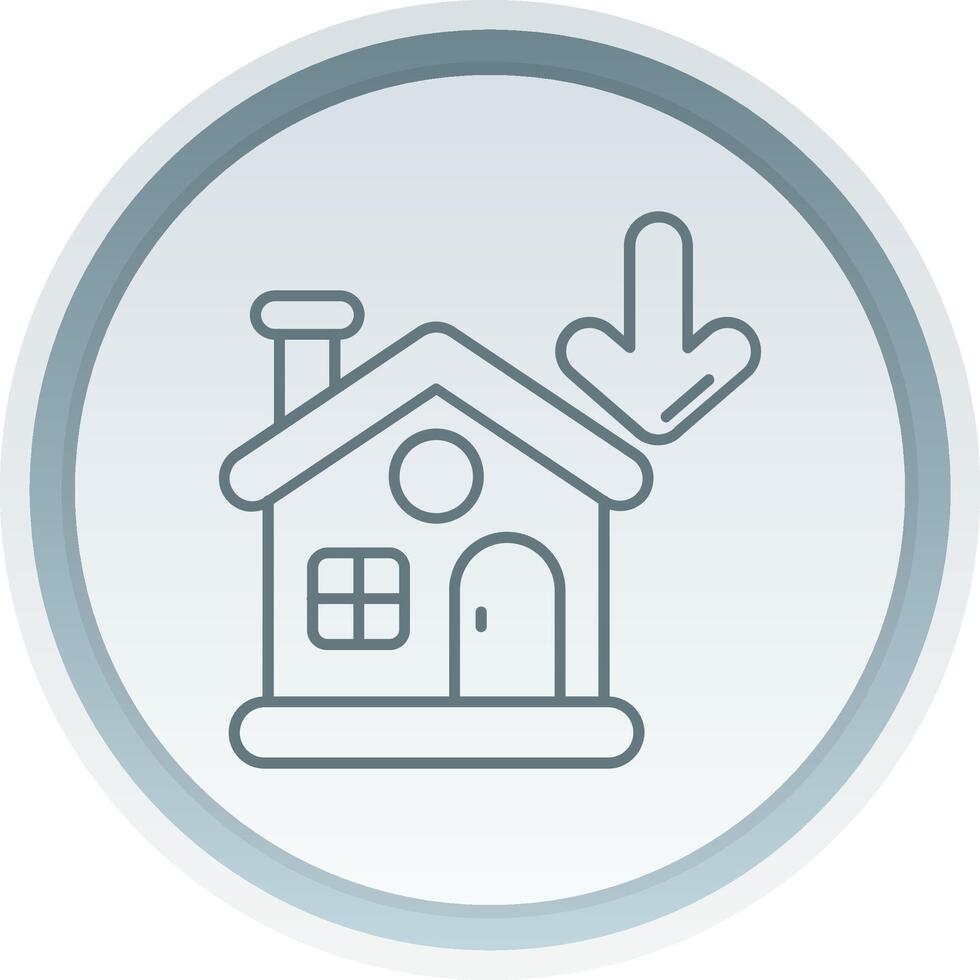 Property Linear Button Icon vector