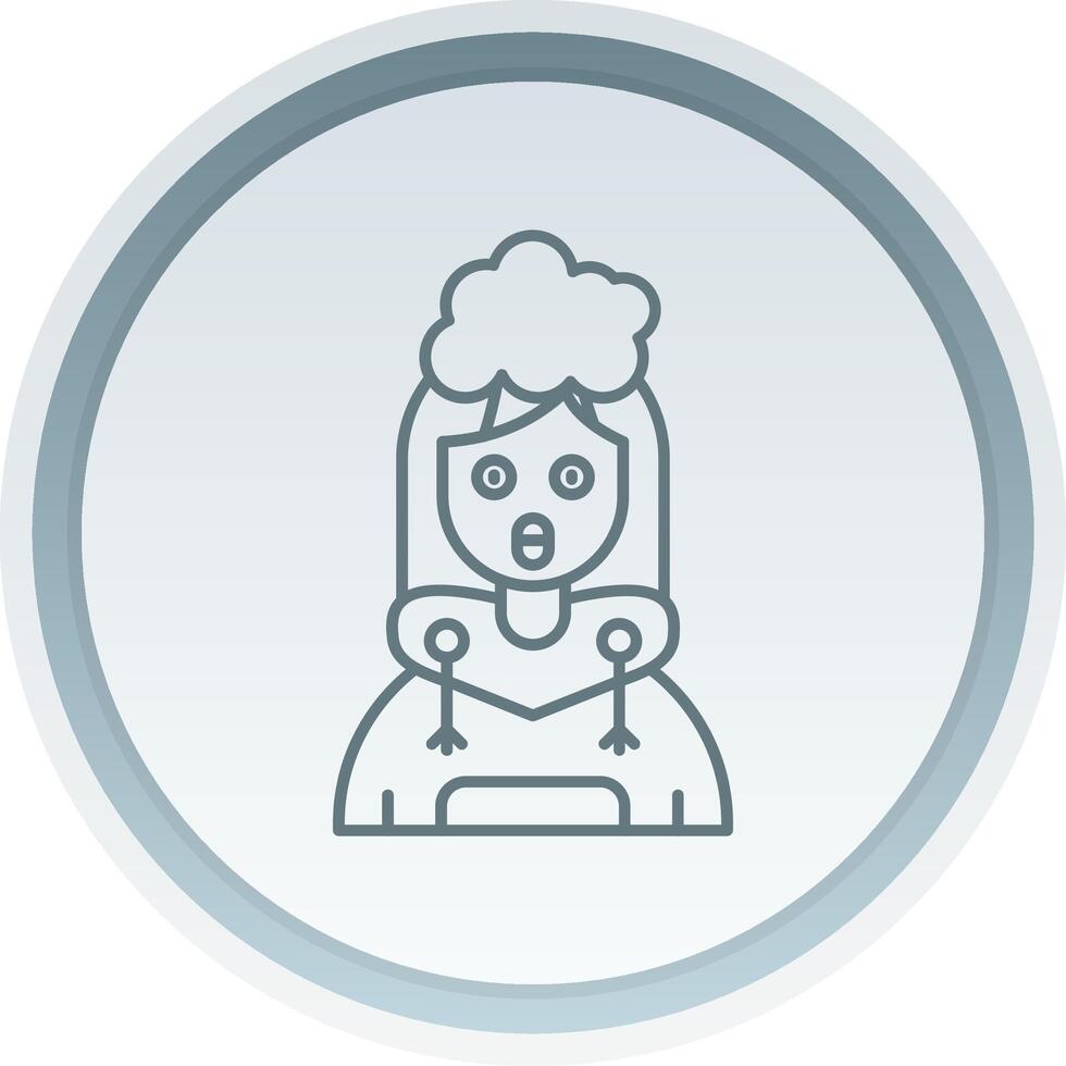Exploding Linear Button Icon vector