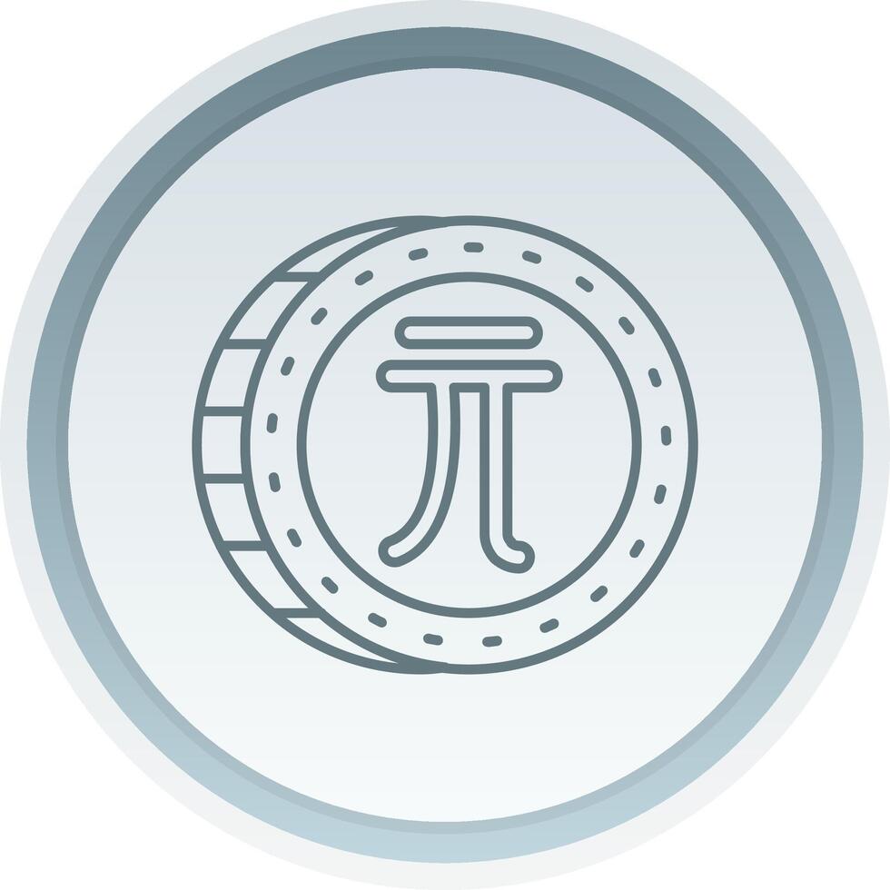New taiwan dollar Linear Button Icon vector