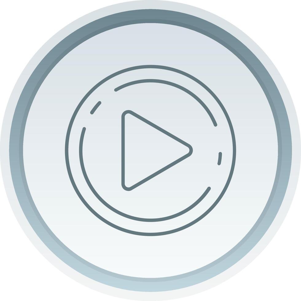 Play Linear Button Icon vector