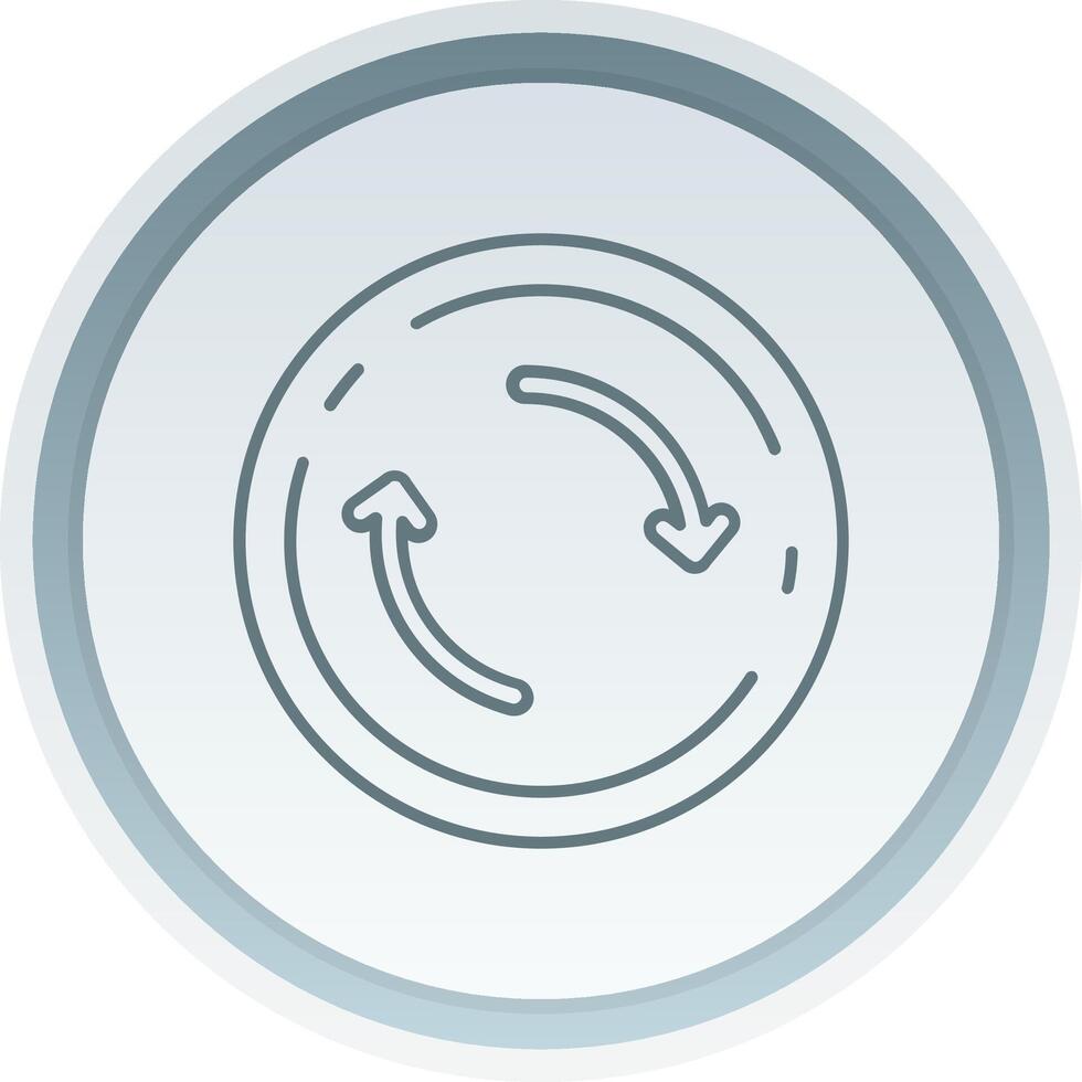 Refresh Linear Button Icon vector