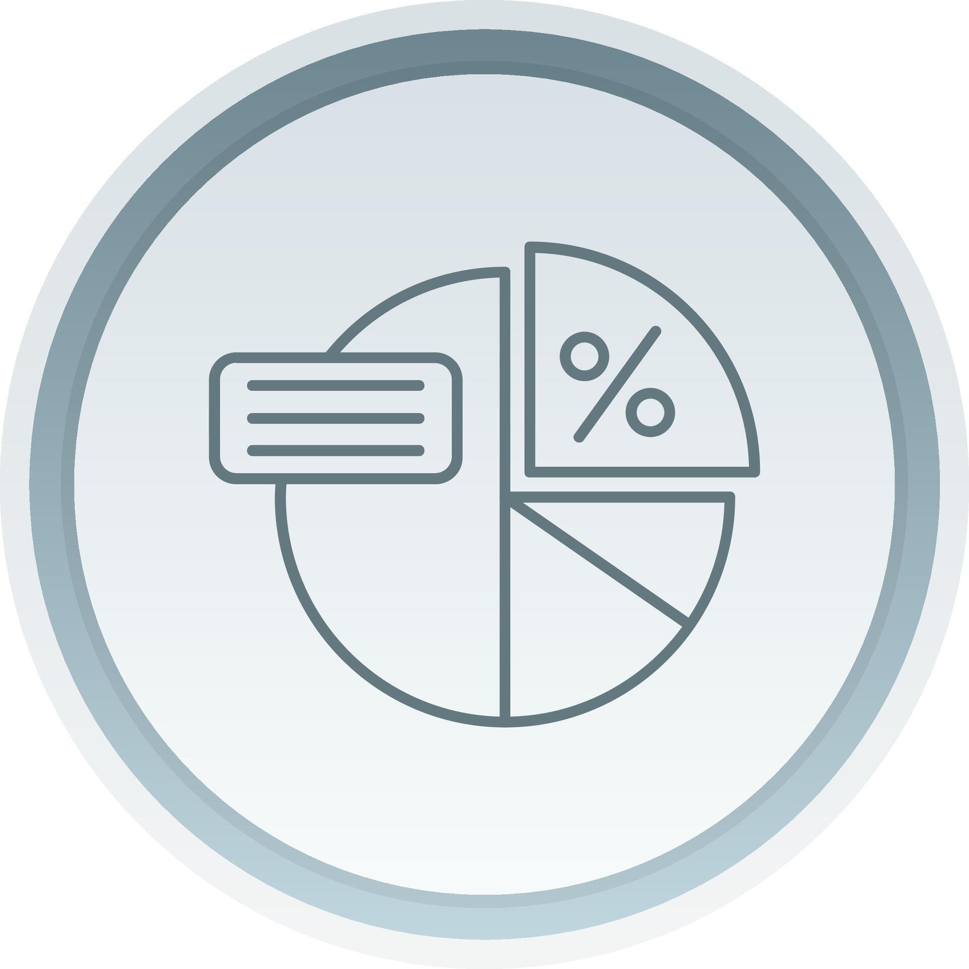 Pie graph Linear Button Icon 37839721 Vector Art at Vecteezy