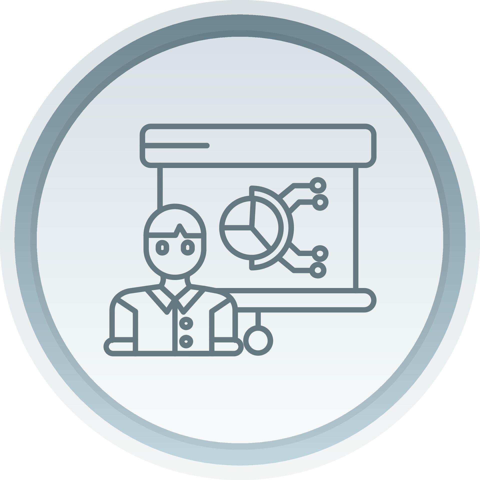 Presentation Linear Button Icon 37839762 Vector Art at Vecteezy