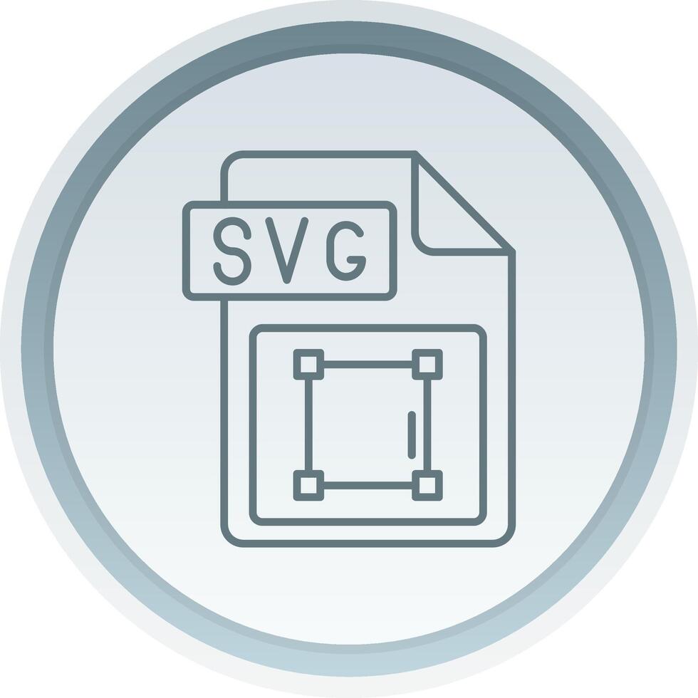 Svg file format Linear Button Icon vector