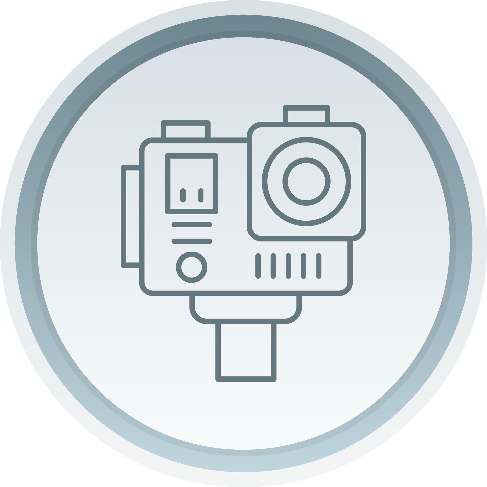 Action camera Linear Button Icon 37839800 Vector Art at Vecteezy