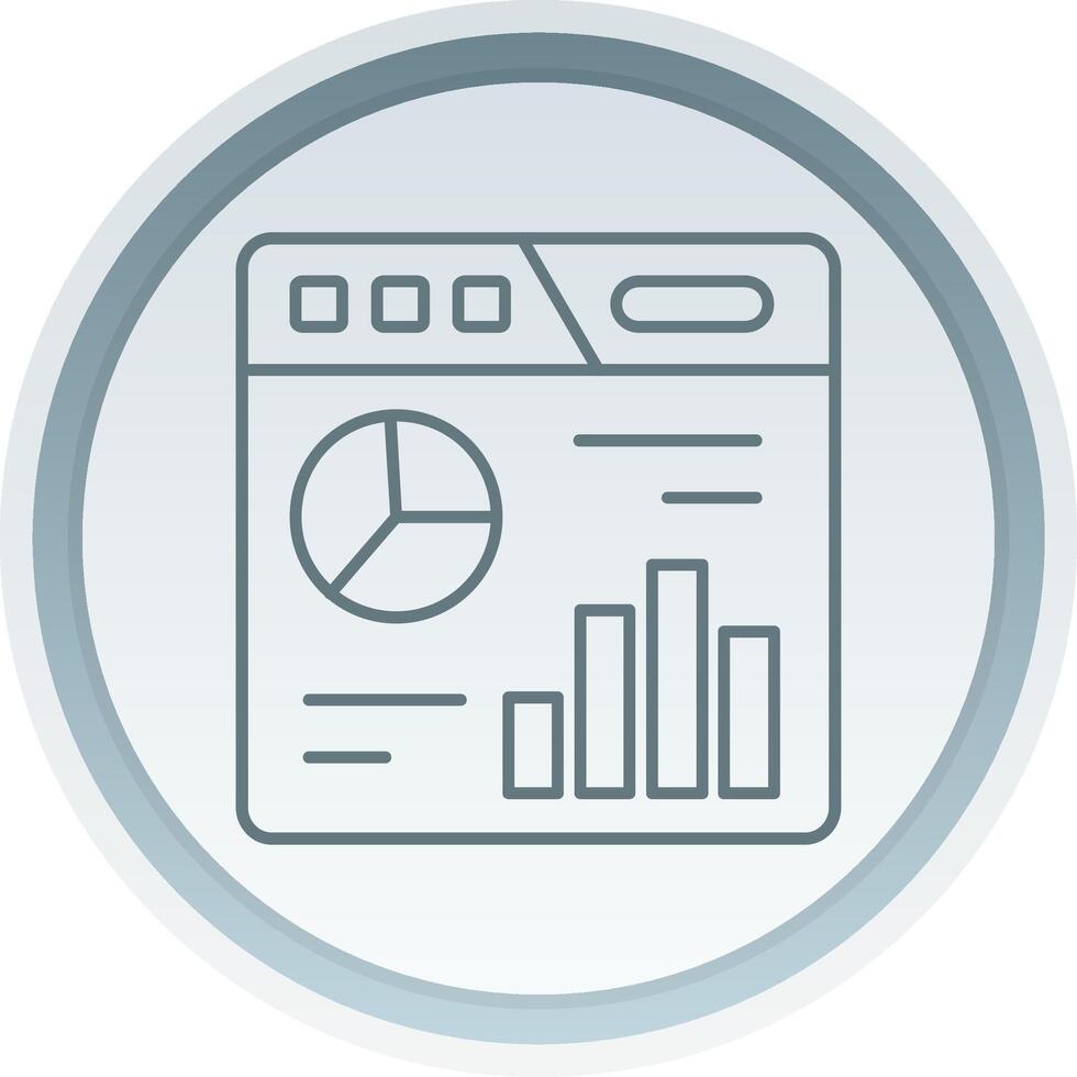 Dashboard Linear Button Icon vector