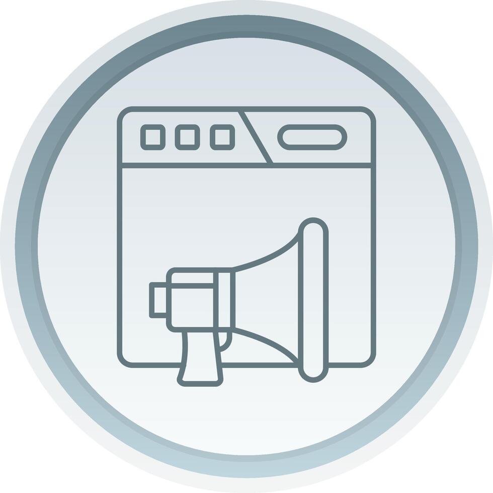Marketing Linear Button Icon vector