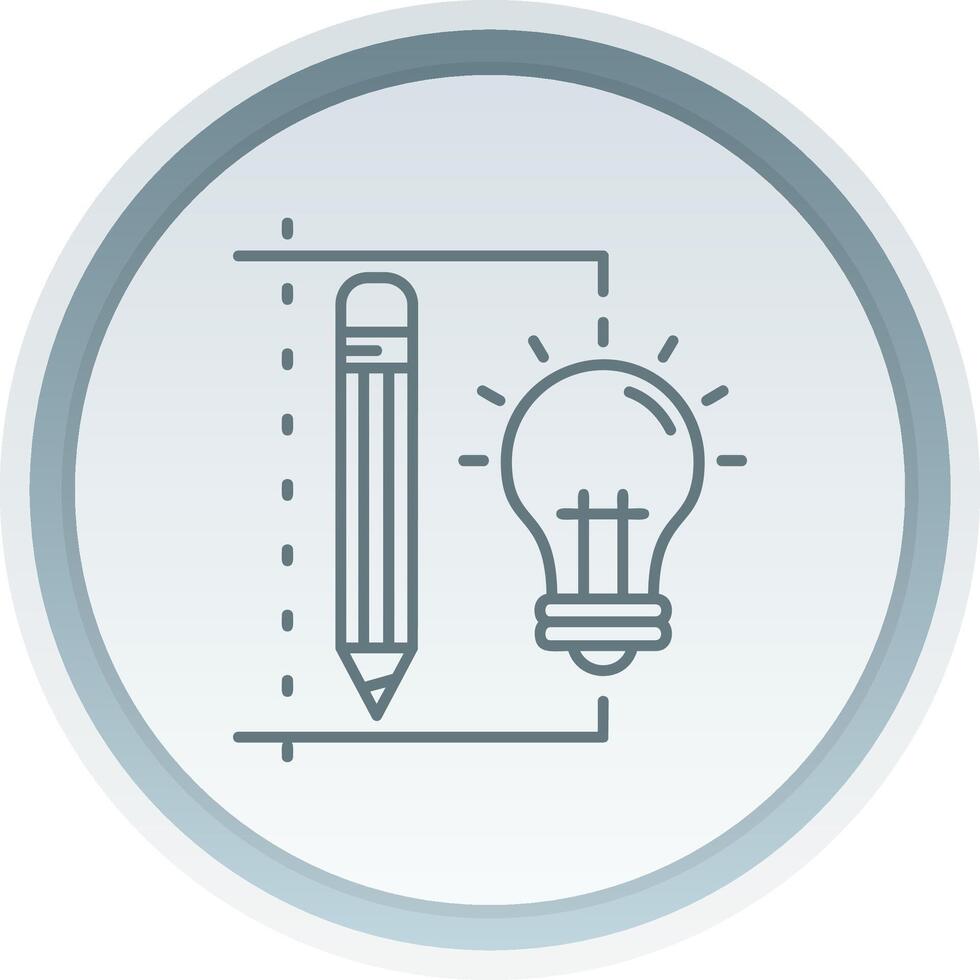 Design process Linear Button Icon vector