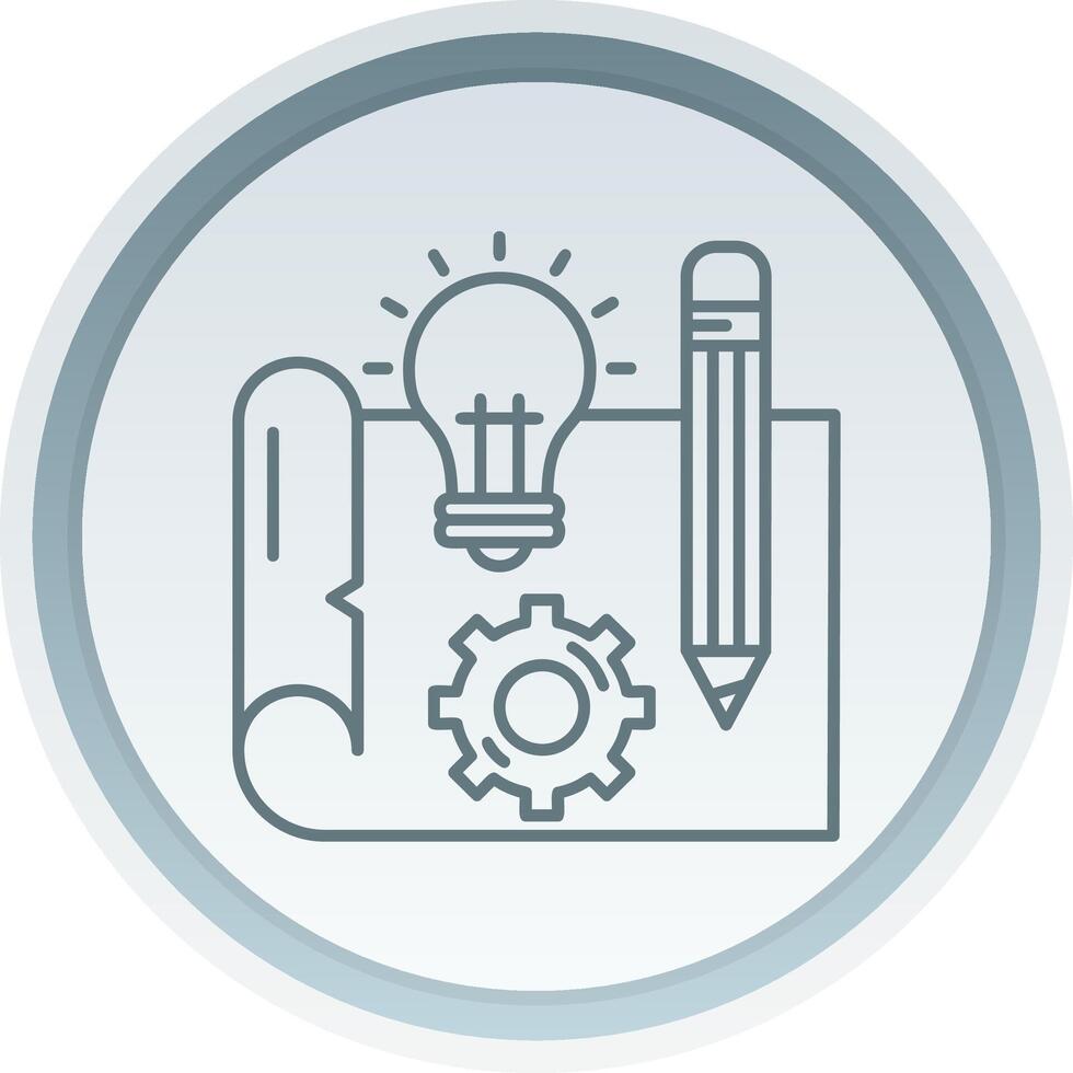 Blueprint Linear Button Icon vector