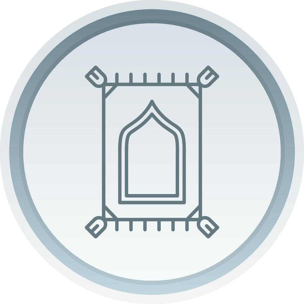 Prayer mate Linear Button Icon vector