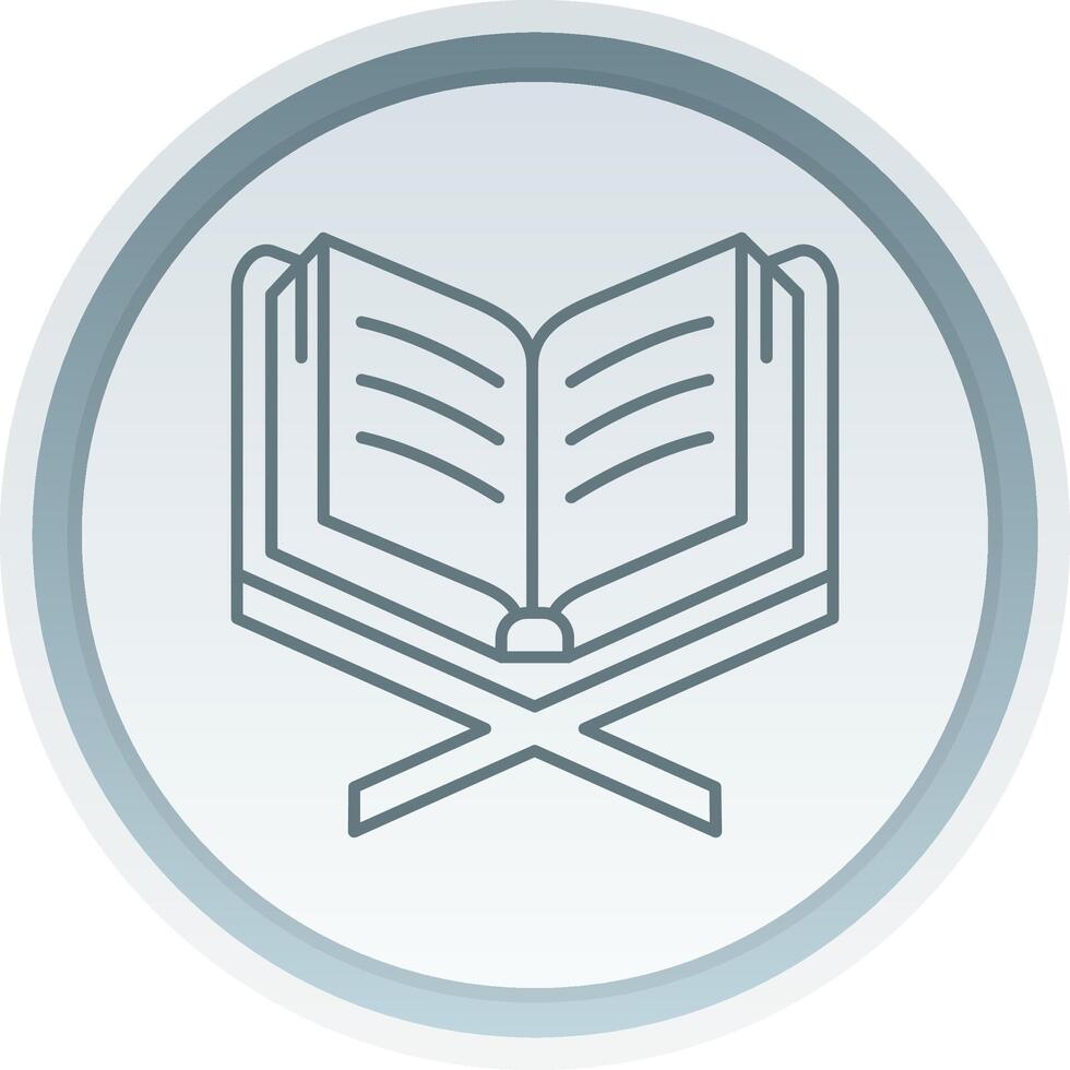 Read Linear Button Icon vector