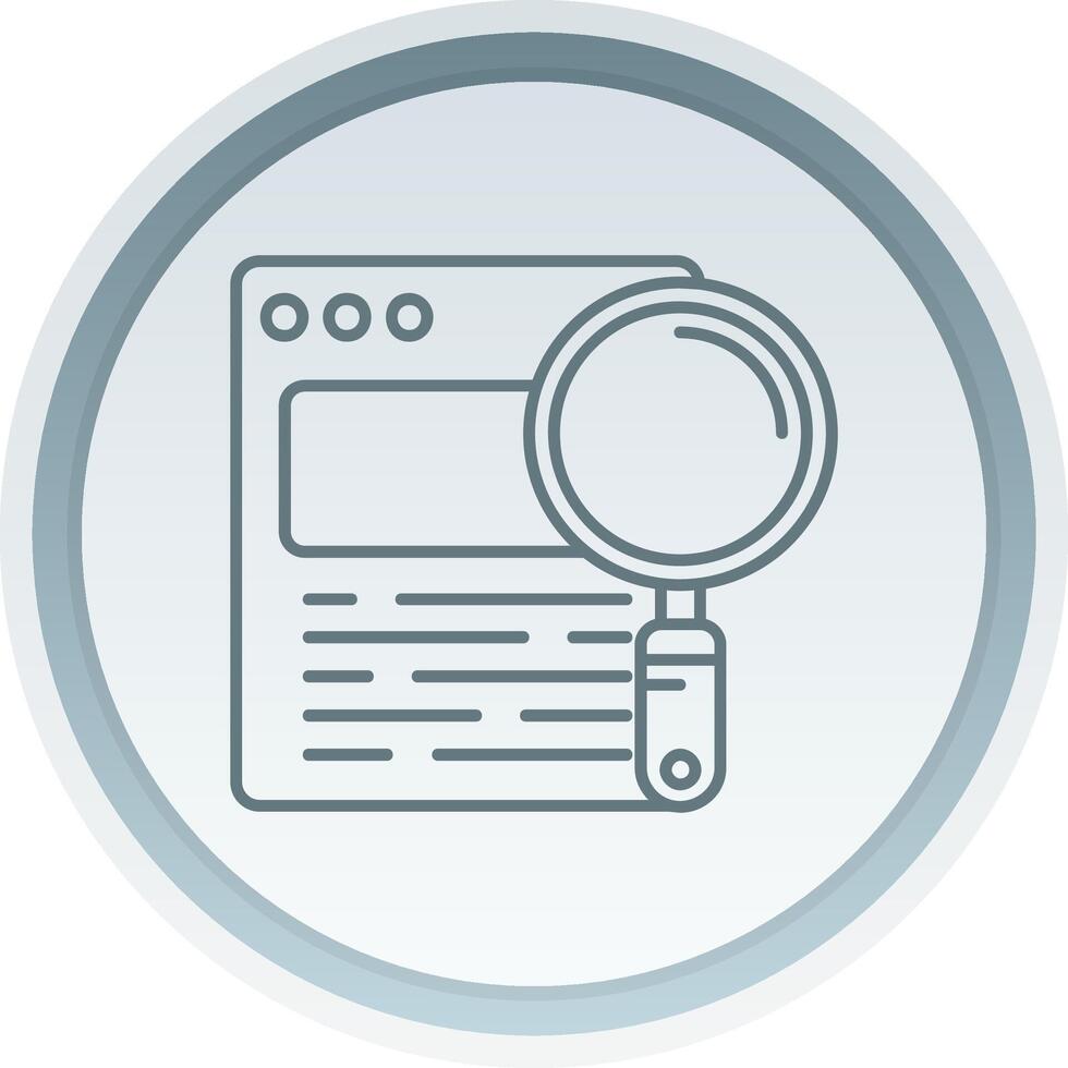 Search Linear Button Icon vector