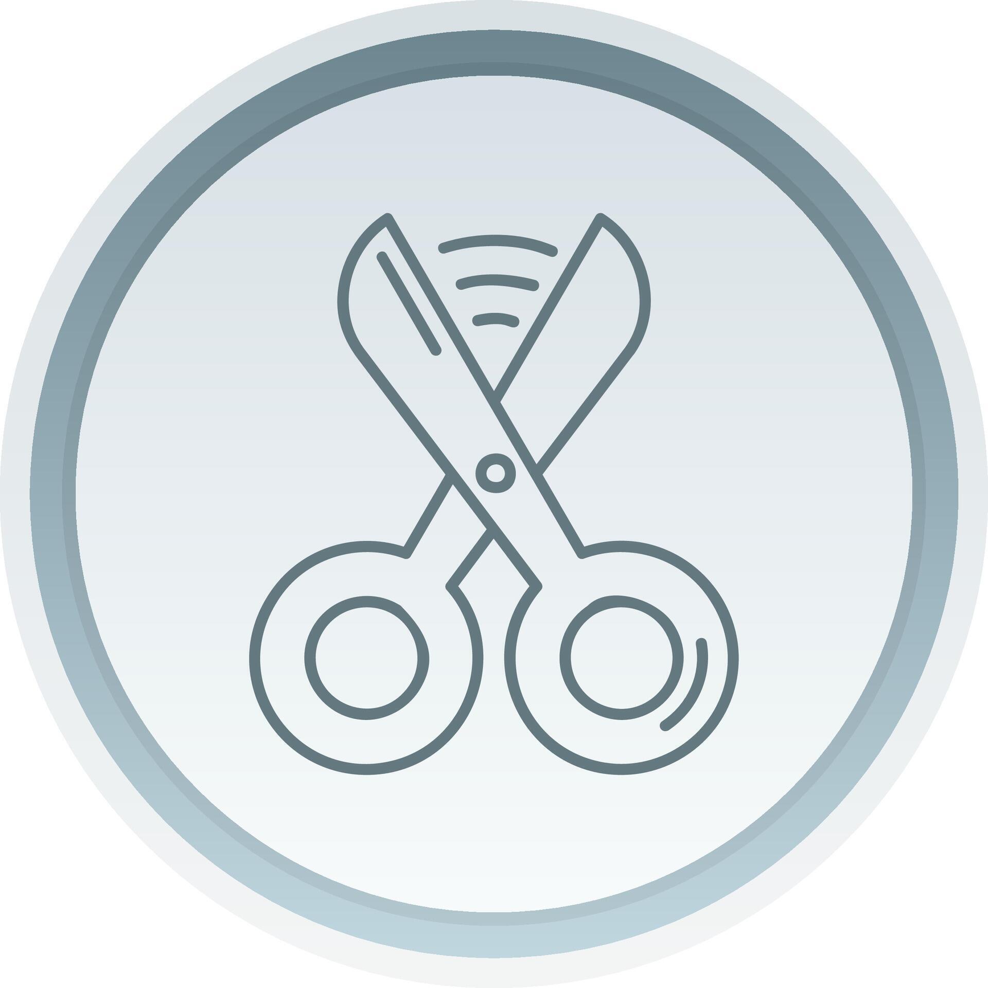 Scissors Linear Button Icon 37839954 Vector Art at Vecteezy