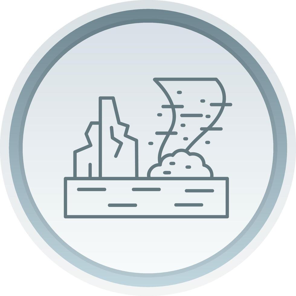 Sandstorm Linear Button Icon vector