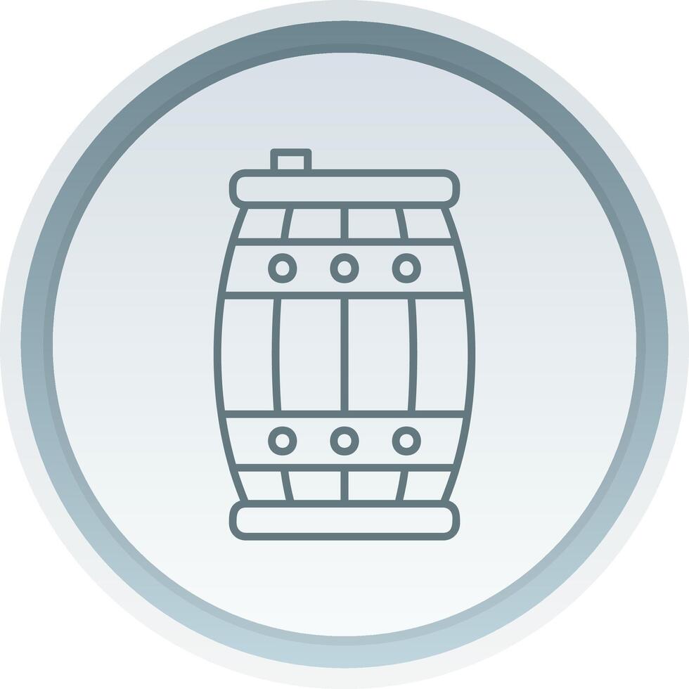 Barrel Linear Button Icon vector