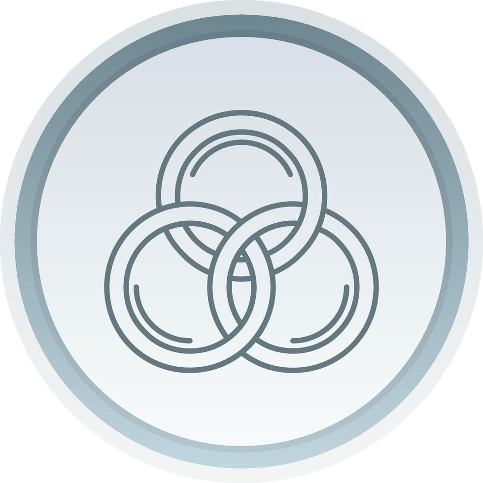 Cmyk Linear Button Icon vector