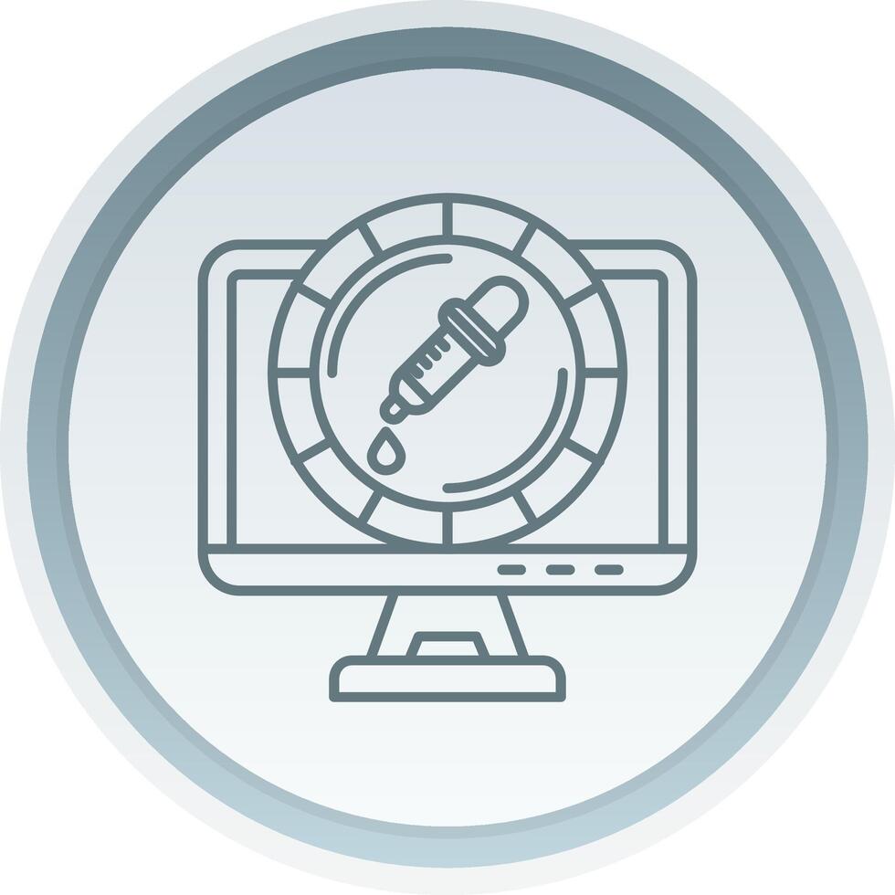 Color Linear Button Icon vector