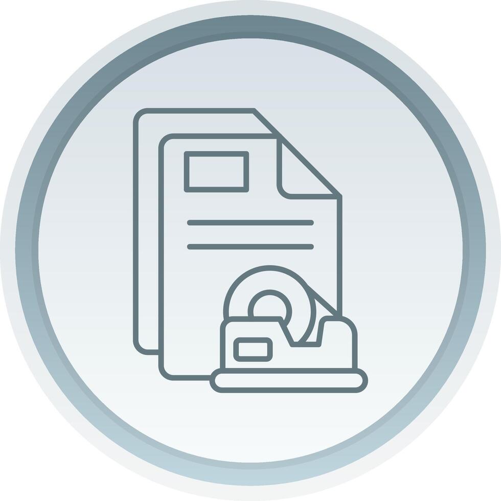 Tape Linear Button Icon vector