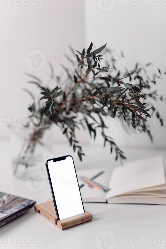 Mockup template for banners and other design purposes, empty blank display photo