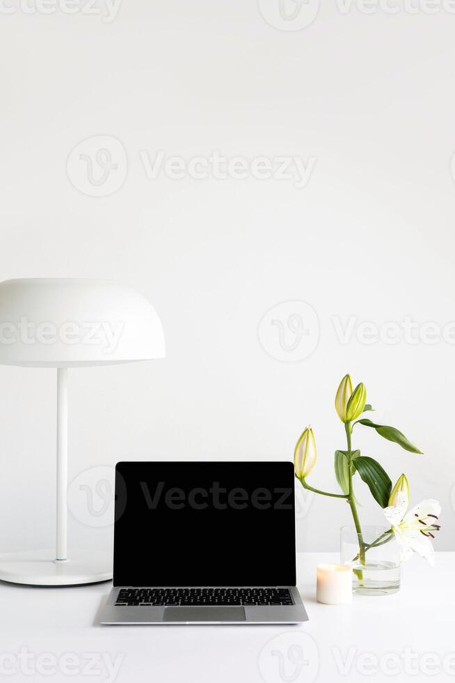 Mockup template for banners and other design purposes, empty blank display photo