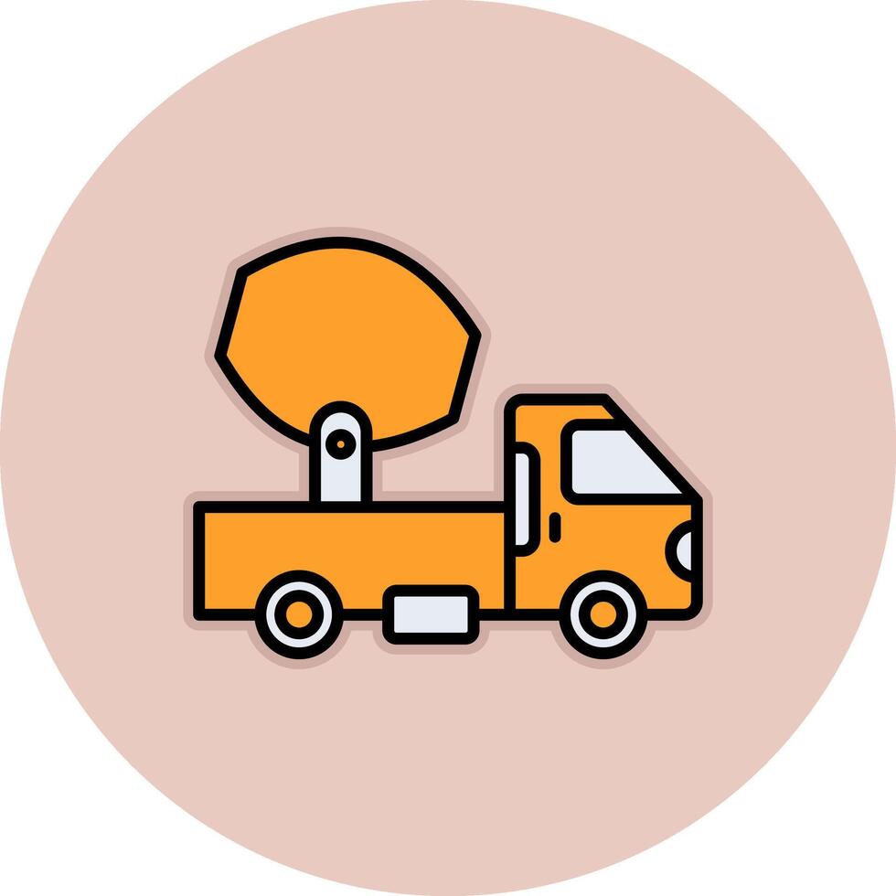 Cement Truck Vecto Icon vector