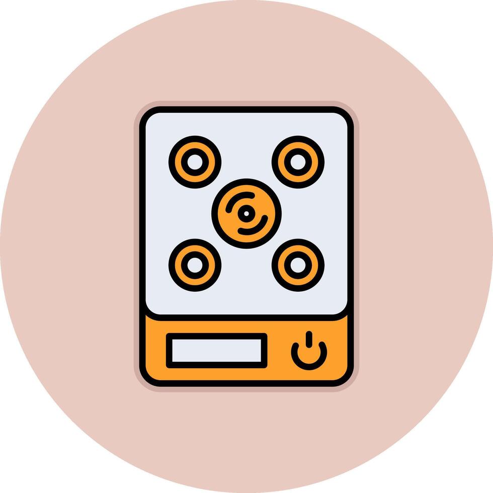 Induction Stove Vecto Icon vector