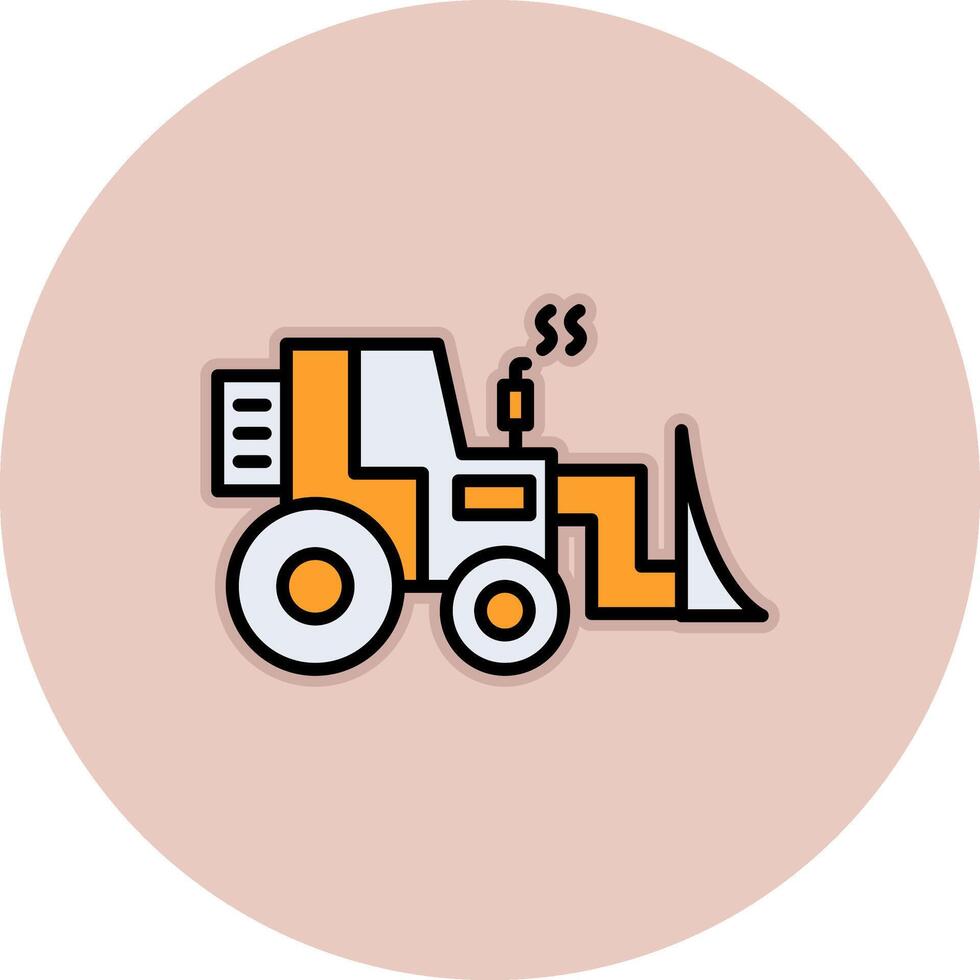 Bulldozer Vecto Icon vector