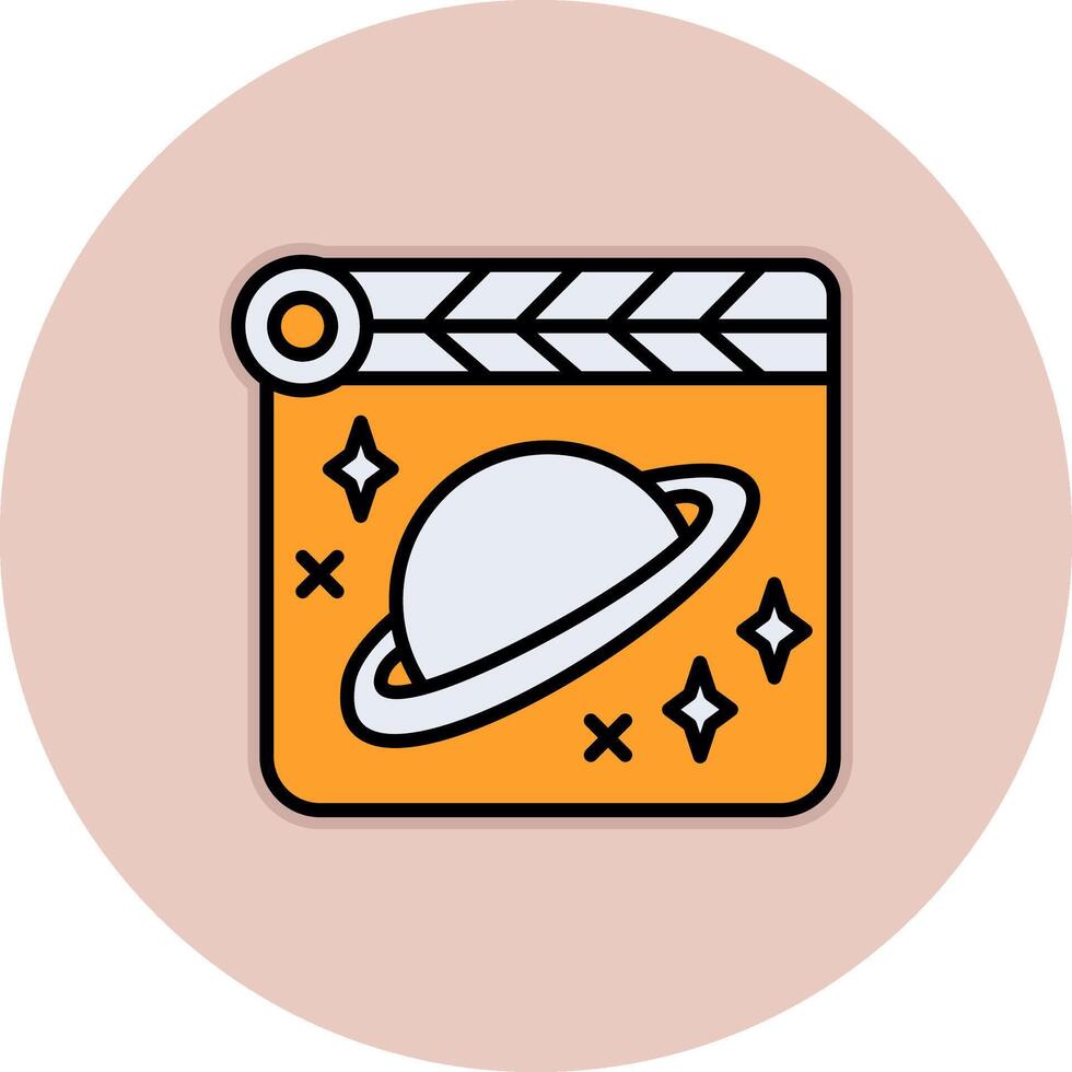 espacio película vecto icono vector