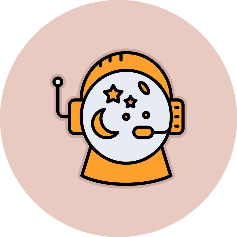 astronauta casco vecto icono vector