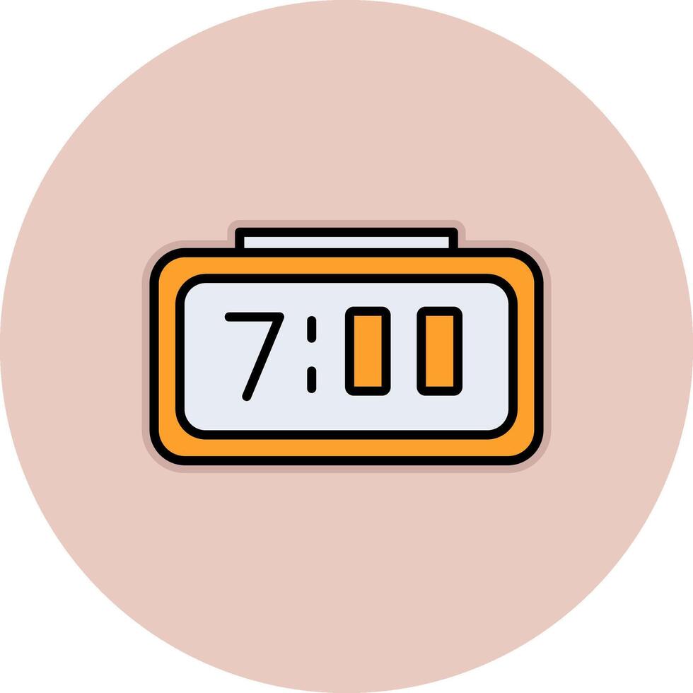 Digital Clock Vecto Icon vector