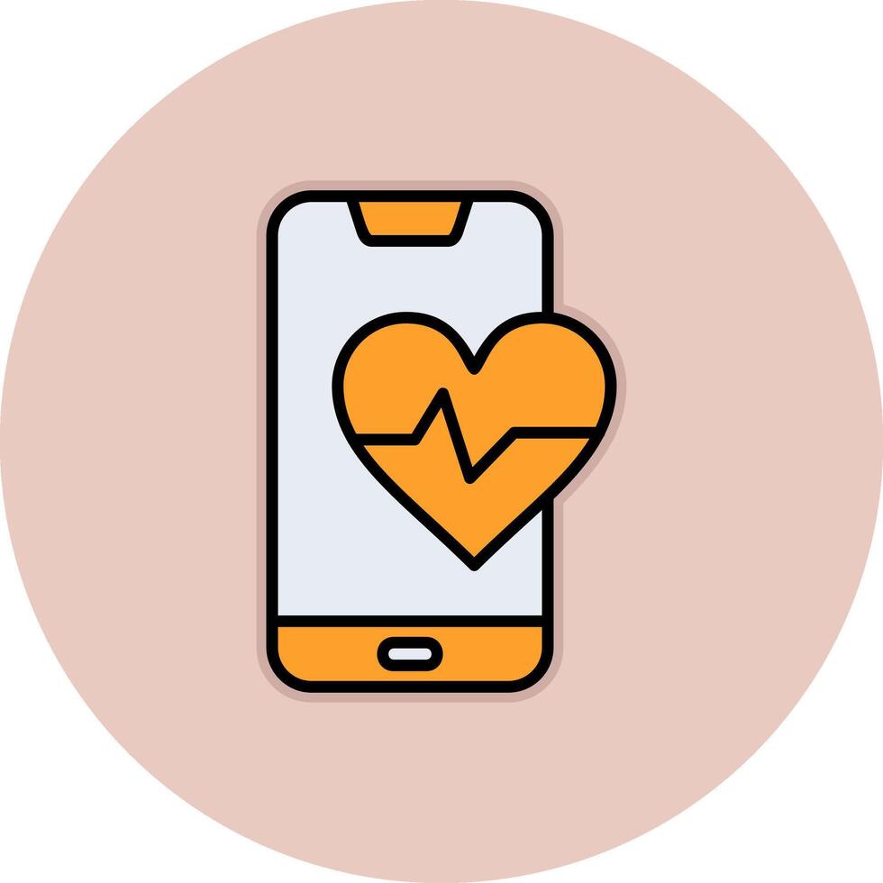 Heart Rate Vecto Icon vector