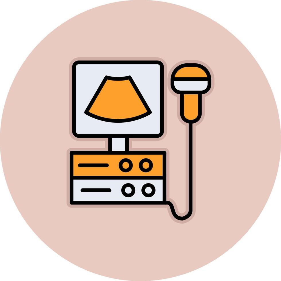 Ultrasound Machine Vecto Icon vector