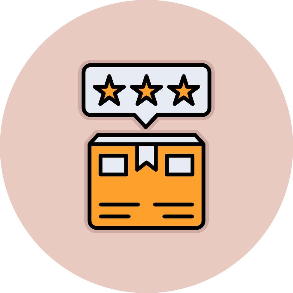 Delivery Box Rating Vecto Icon vector