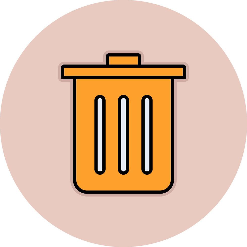 Dustbin Vecto Icon vector
