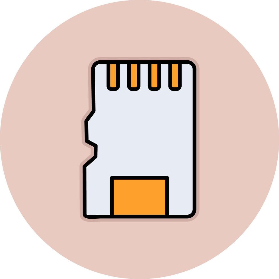 Sd Card Vecto Icon vector