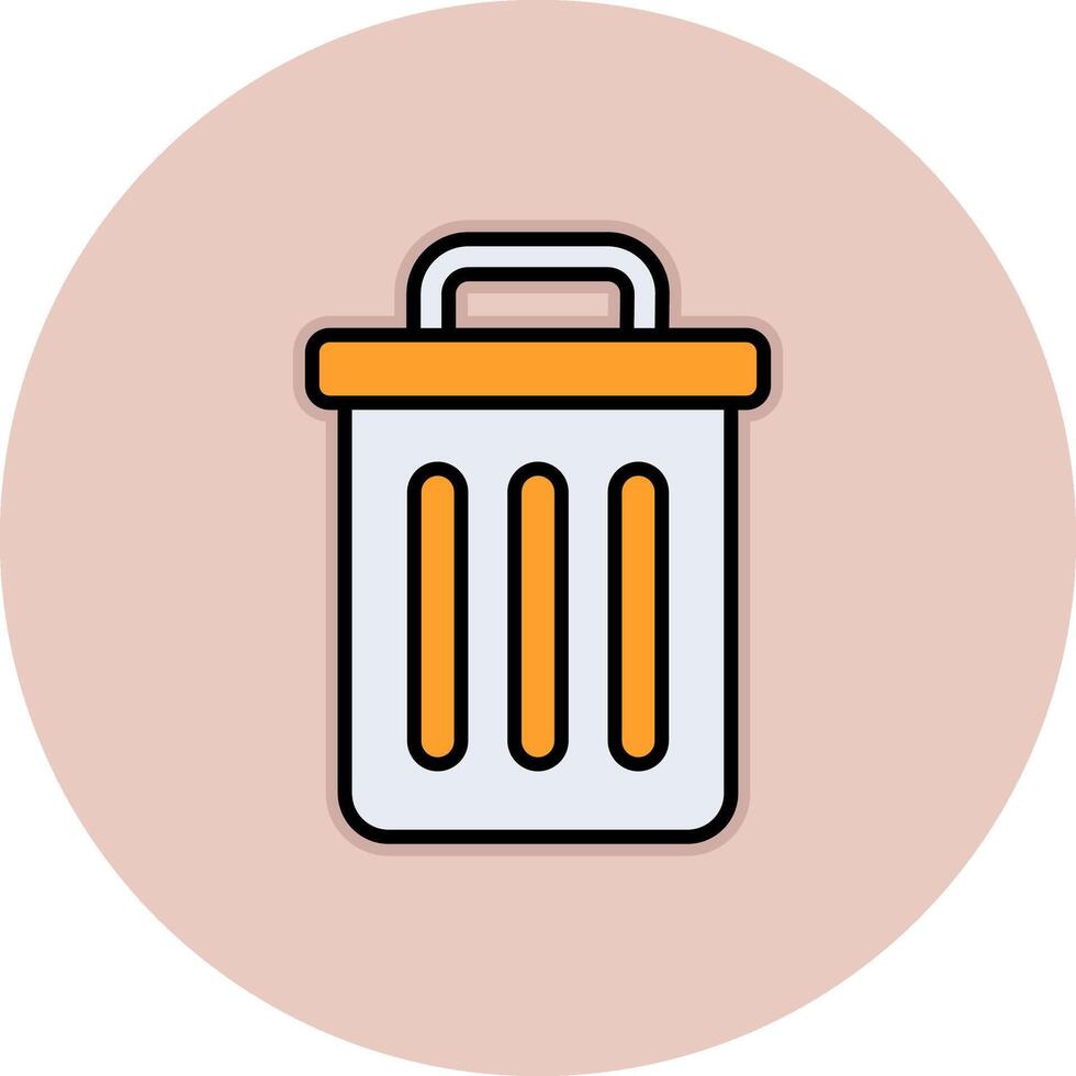 Trash Bin Vecto Icon vector