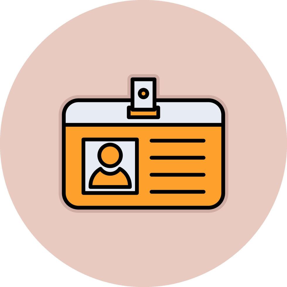 Identification Card Vecto Icon vector