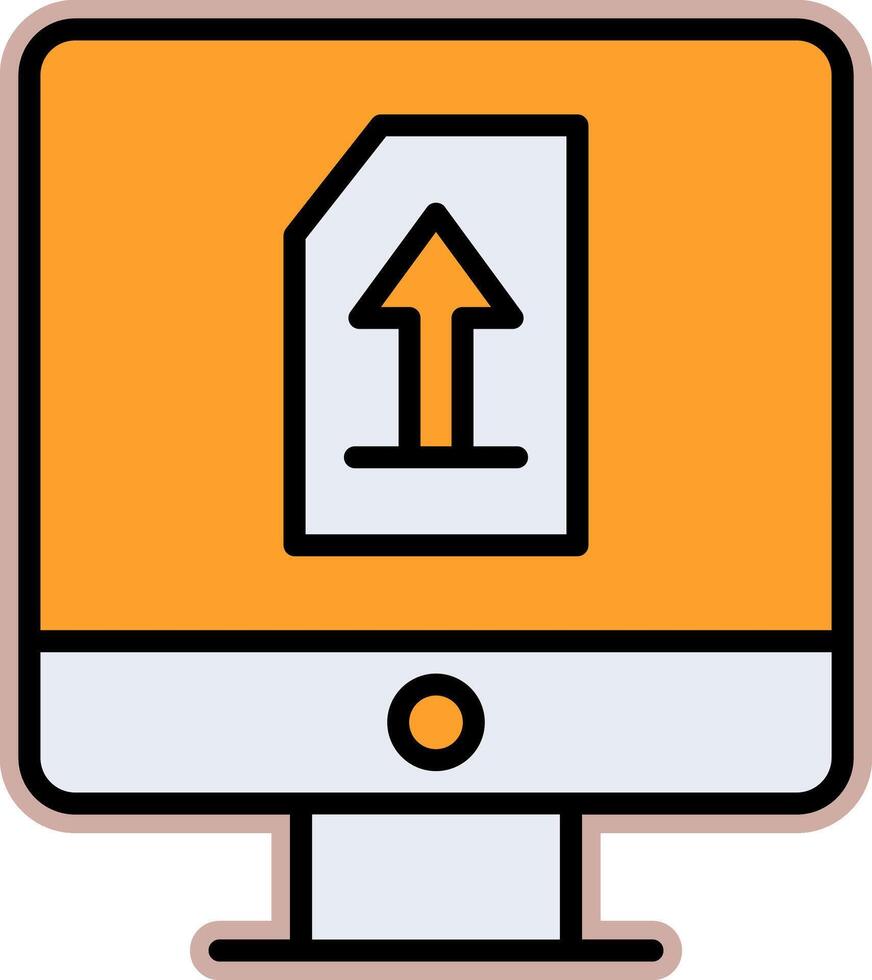 Upload File Vecto Icon vector