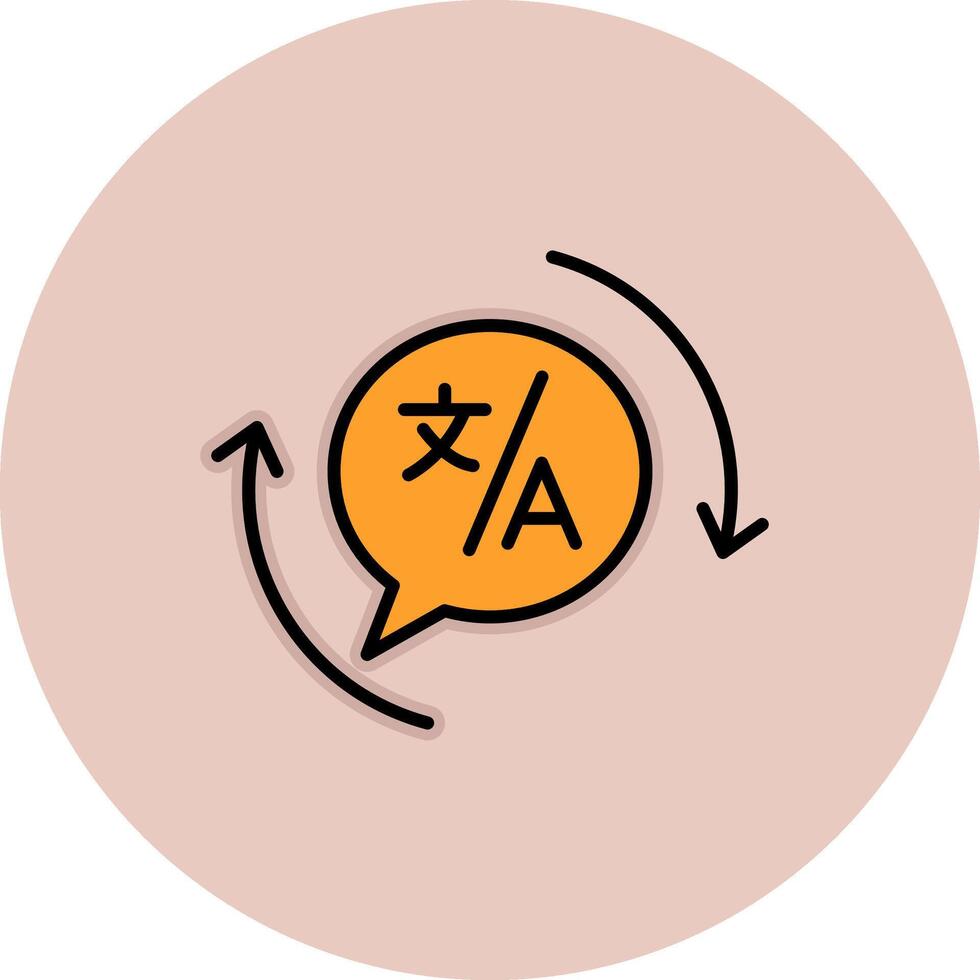 Translation Vecto Icon vector