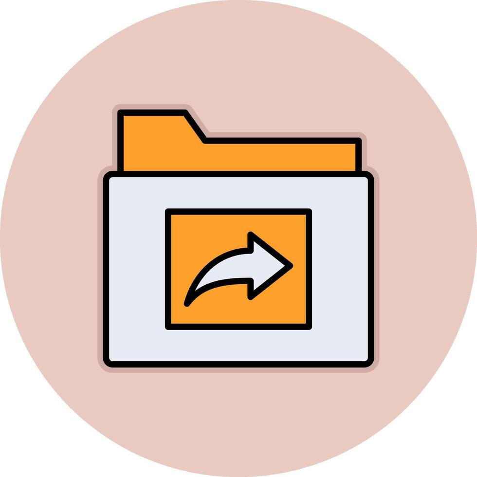 Folder Share Vecto Icon vector