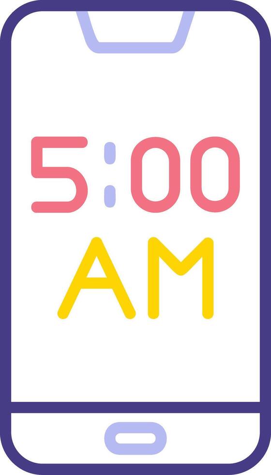 Smartphone Alarm Vecto Icon vector