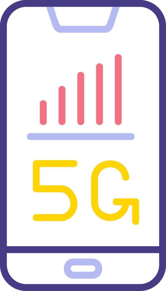 5G Smartphone Vecto Icon vector