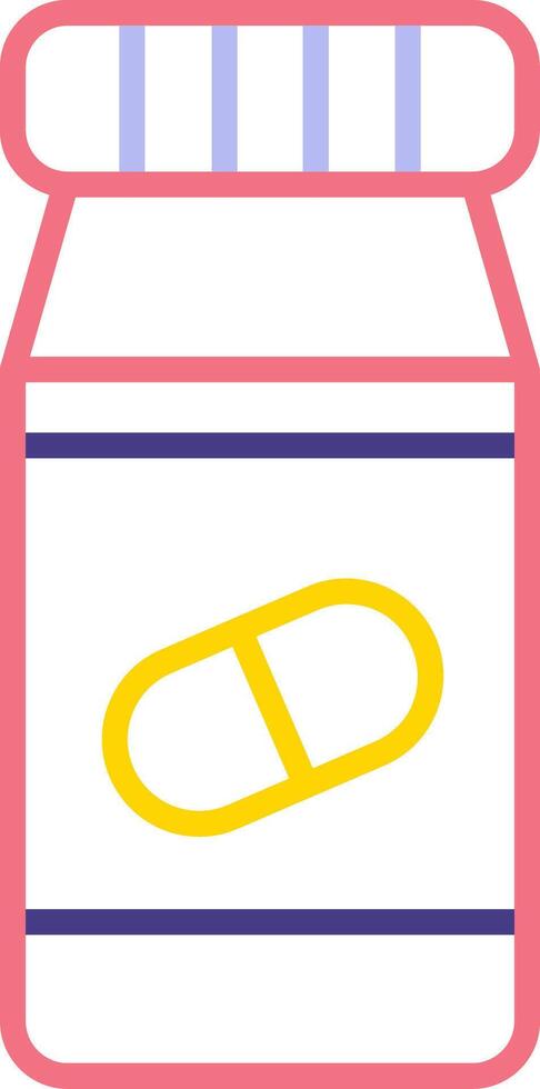 Pills Bottle Vecto Icon vector