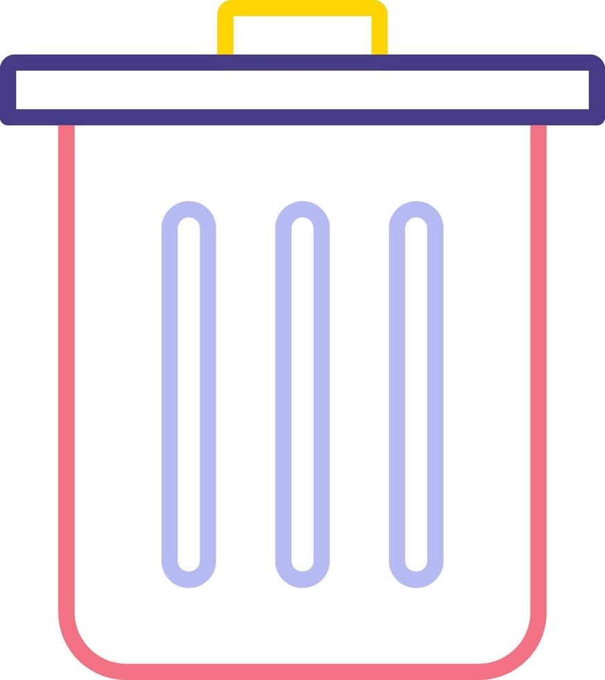 Dustbin Vecto Icon vector